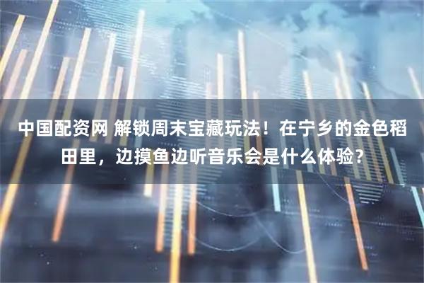 中国配资网 解锁周末宝藏玩法！在宁乡的金色稻田里，边摸鱼边听音乐会是什么体验？
