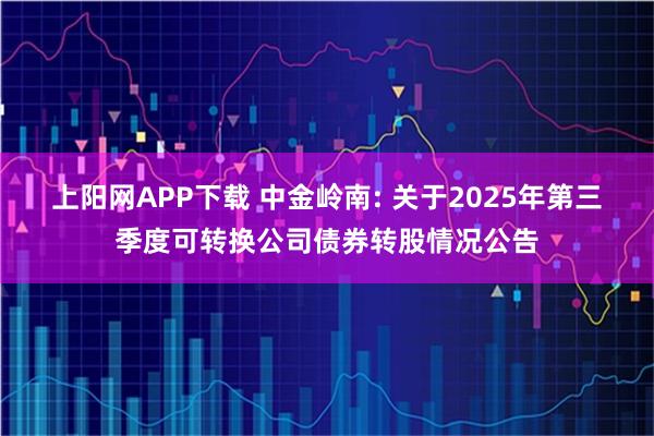 上阳网APP下载 中金岭南: 关于2025年第三季度可转换公司债券转股情况公告
